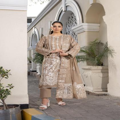 Embroidered Lawn 3-Piece Su