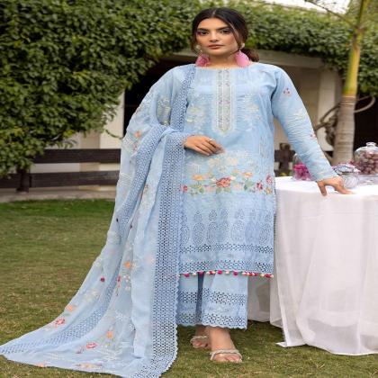 Embroidered Lawn 3-Piece Su
